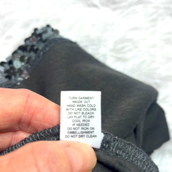 Nwot Express sequined tank. Size small front dark grey with sequins back plain. - Picture 8 of 8